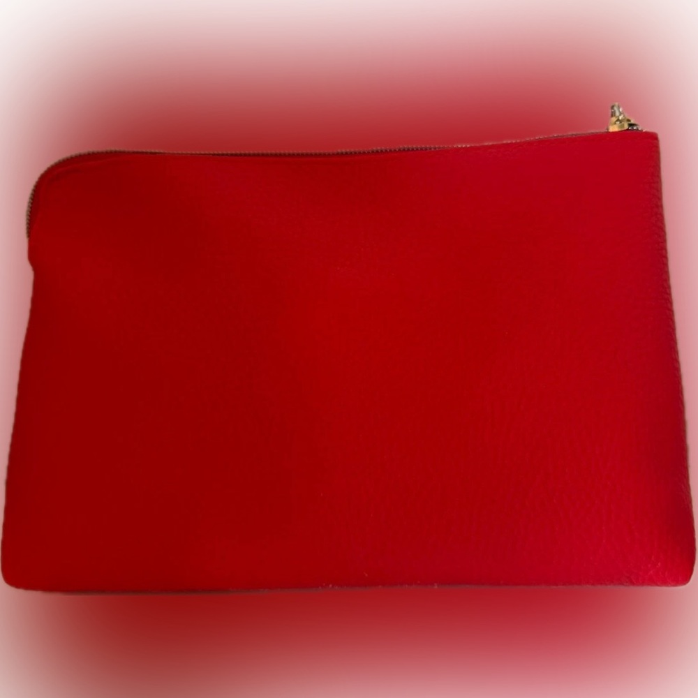 Shiseido Red & Gold Makeup Toiletry Bag NEW clutch wristlet - Picture 4 of 8